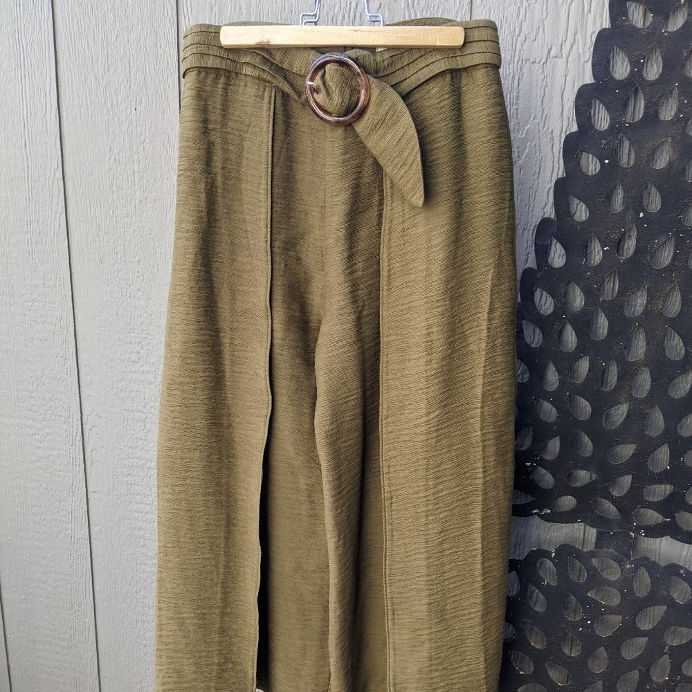 Joie wide leg crinkle pants, size 4